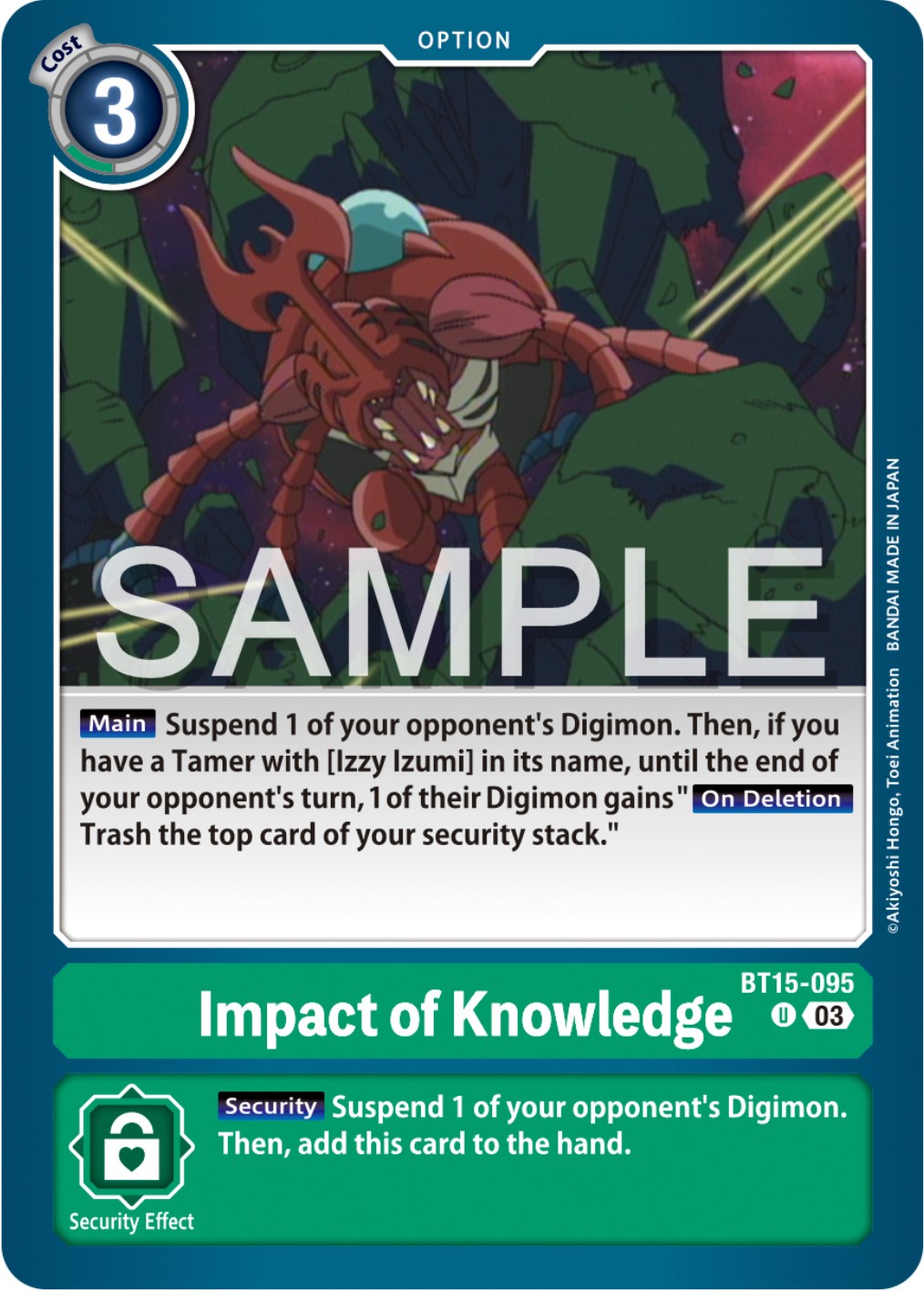 Impact of Knowledge [BT15-095] [Exceed Apocalypse] | Total Play