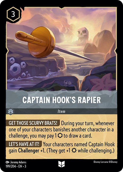 Captain Hook's Rapier (199/204) [Into the Inklands] | Total Play