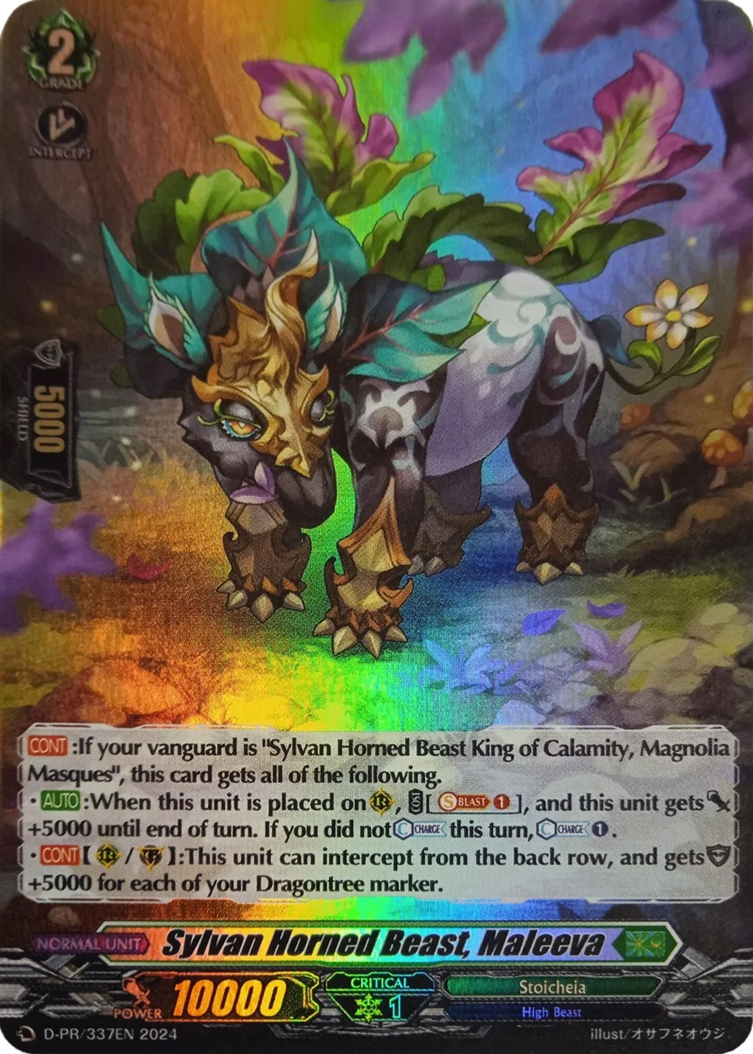 Sylvan Horned Beast, Maleeva (Foil) (D-PR/337EN) [D Promo Cards] | Total Play