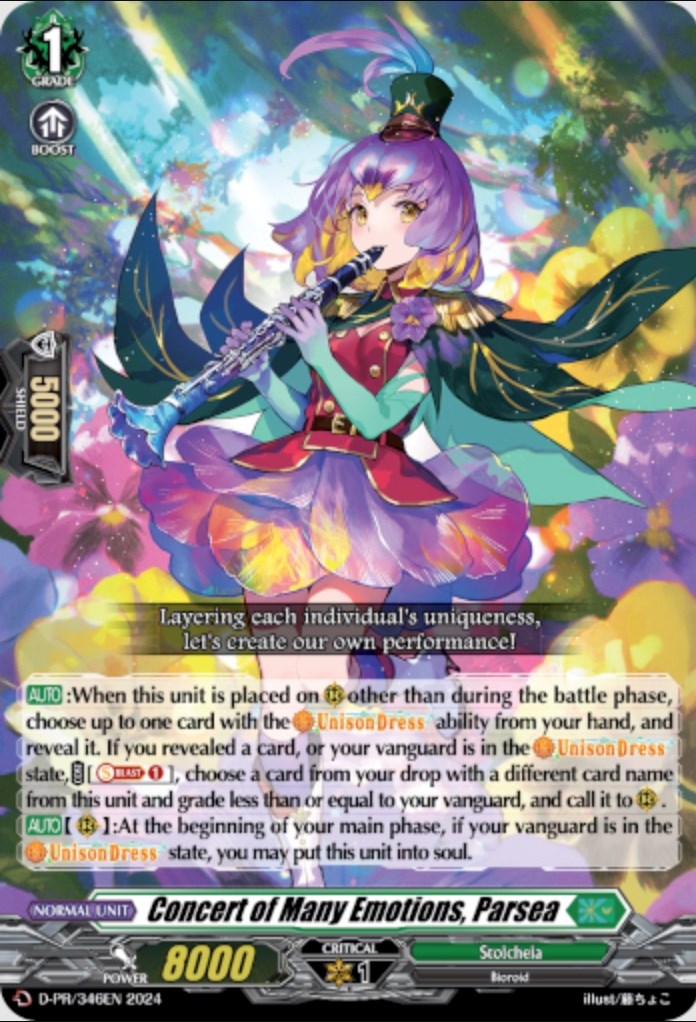 Concert of Many Emotions, Parsea (D-PR/346EN) [D Promo Cards] | Total Play