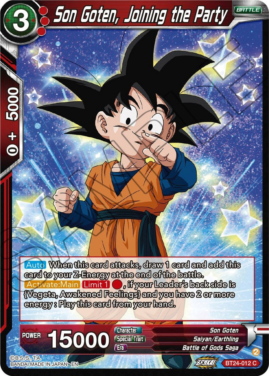 Son Goten, Joining the Party (BT24-012) [Beyond Generations] | Total Play