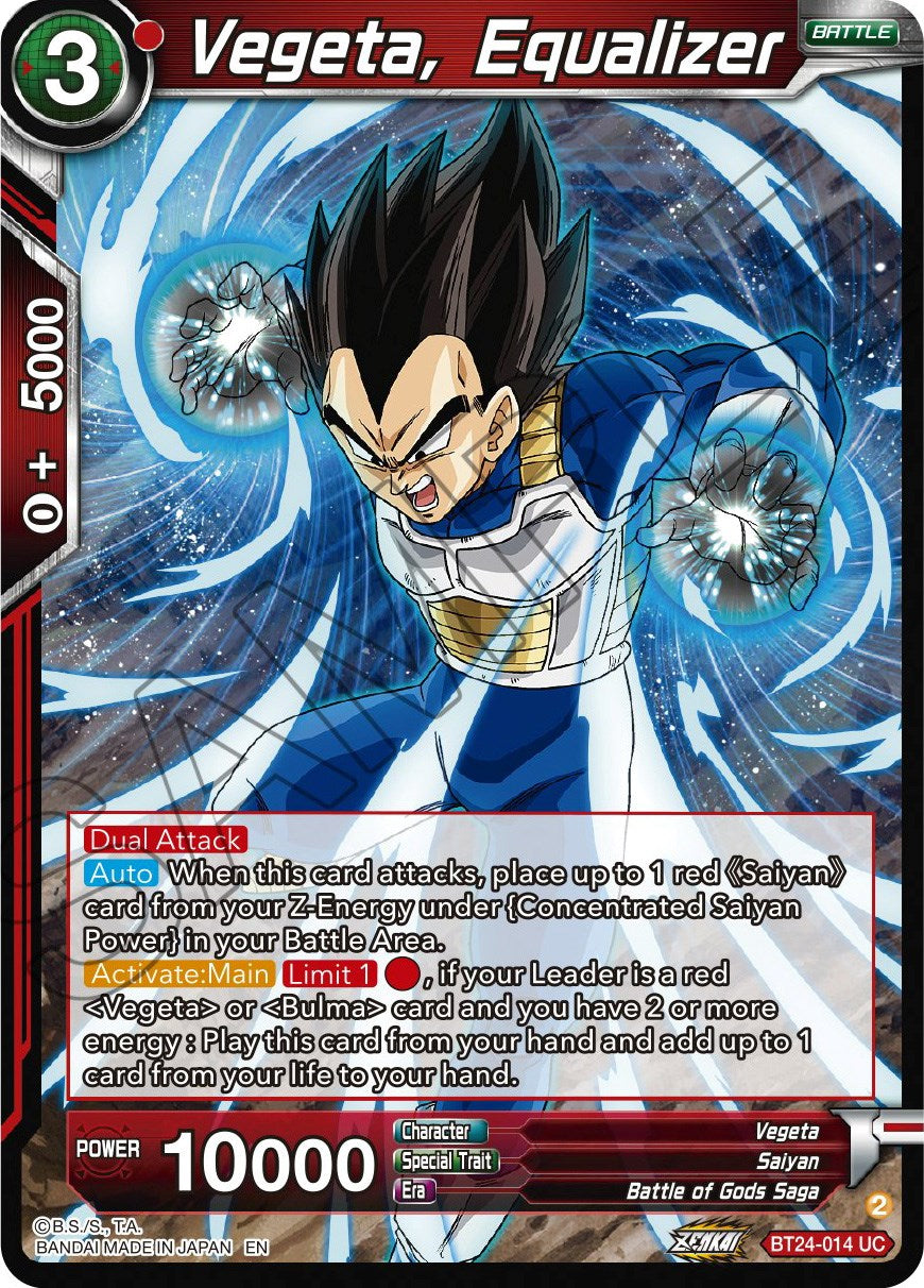 Vegeta, Equalizer (BT24-014) [Beyond Generations] | Total Play