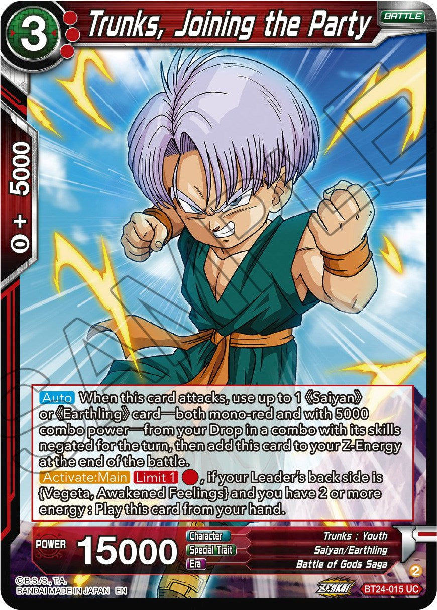 Trunks, Joining the Party (BT24-015) [Beyond Generations] | Total Play