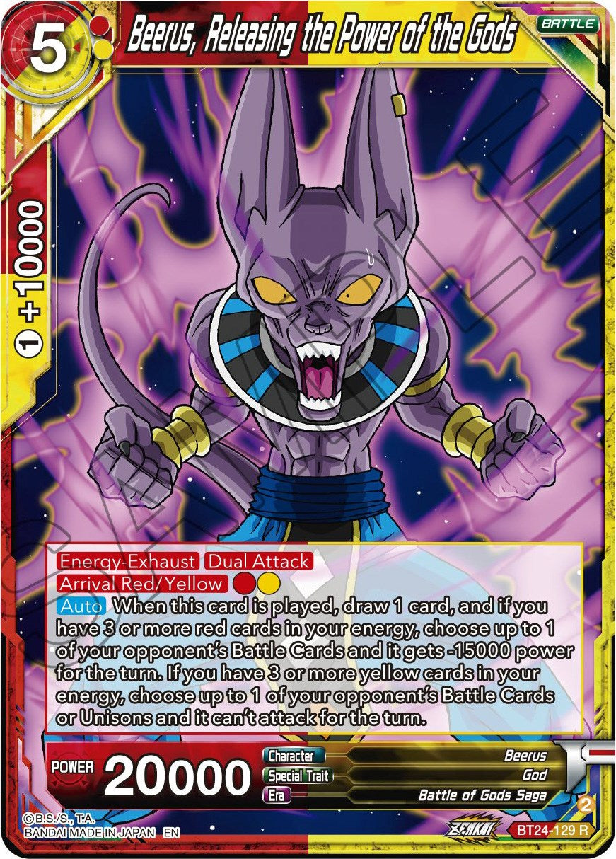 Beerus, Releasing the Power of the Gods (BT24-129) [Beyond Generations] | Total Play