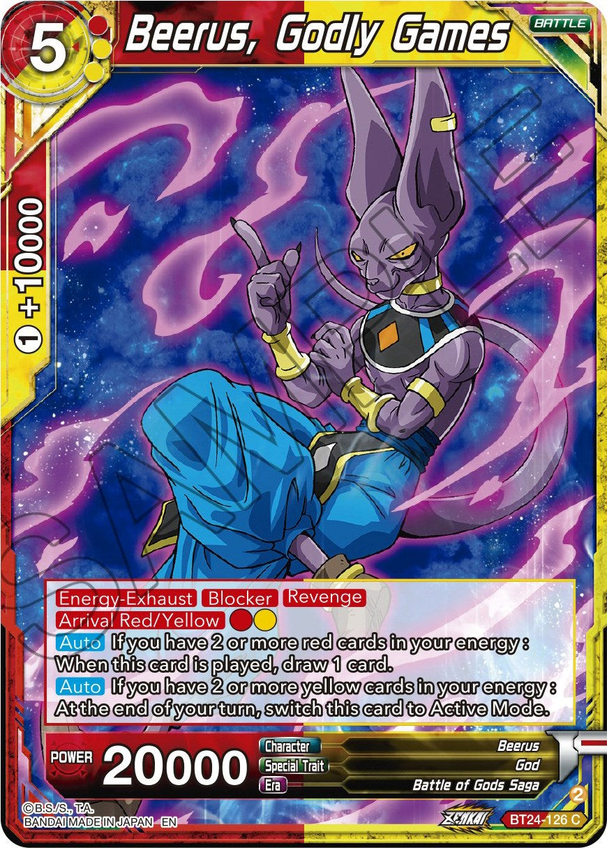 Beerus, Godly Games (BT24-126) [Beyond Generations] | Total Play