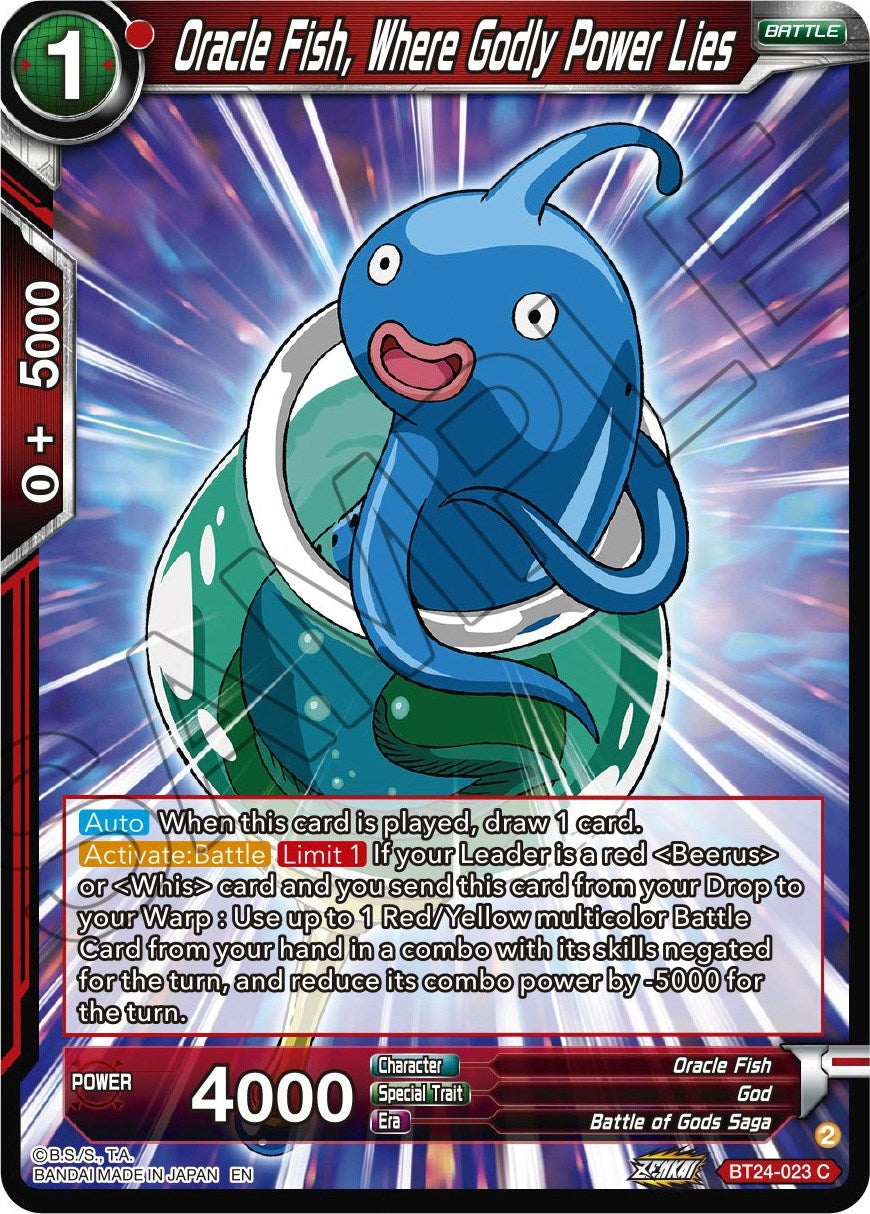 Oracle Fish, Where Godly Power Lies (BT24-023) [Beyond Generations] | Total Play