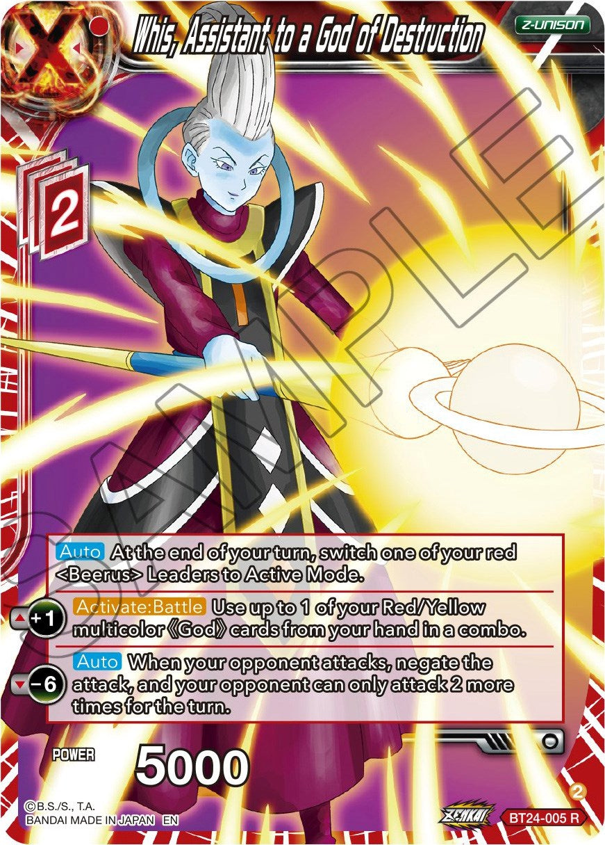 Whis, Assistant to a God of Destruction (BT24-005) [Beyond Generations] | Total Play