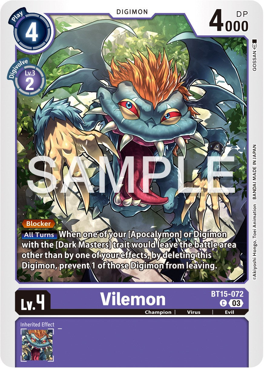 Vilemon [BT15-072] [Exceed Apocalypse] | Total Play