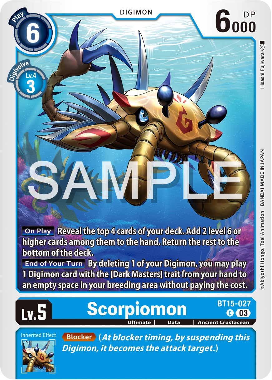 Scorpiomon [BT15-027] [Exceed Apocalypse] | Total Play