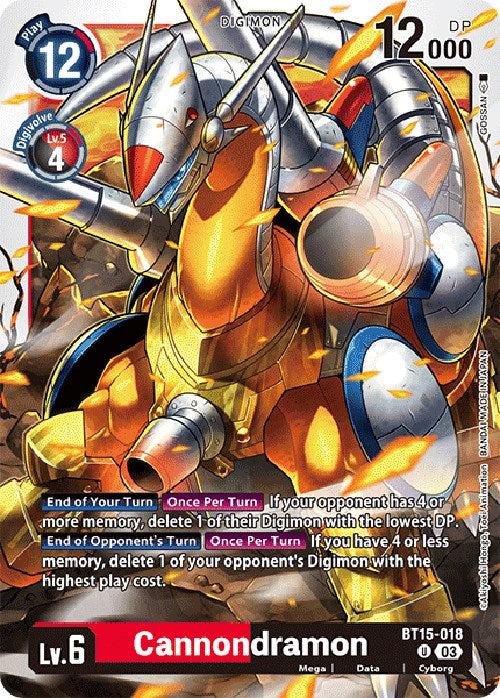 Cannondramon [BT15-018] [Exceed Apocalypse] | Total Play