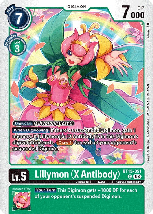 Lillymon (X Antibody) [BT15-051] [Exceed Apocalypse] | Total Play