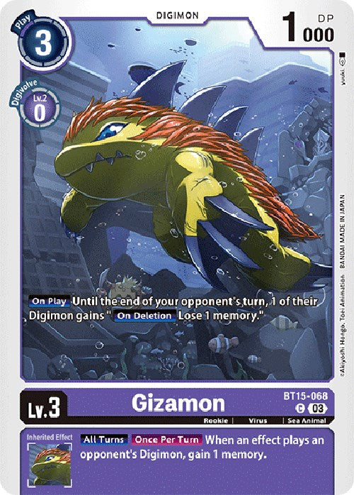 Gizamon [BT15-068] [Exceed Apocalypse] | Total Play