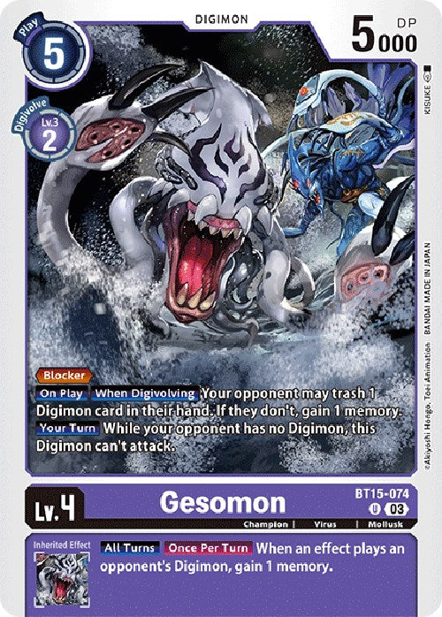 Gesomon [BT15-074] [Exceed Apocalypse] | Total Play