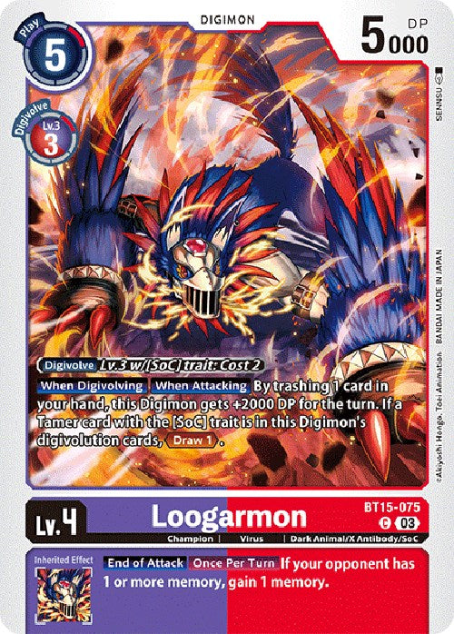 Loogarmon [BT15-075] [Exceed Apocalypse] | Total Play