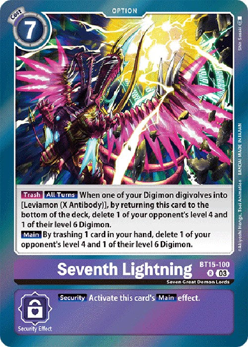 Seventh Lightning [BT15-100] [Exceed Apocalypse] | Total Play