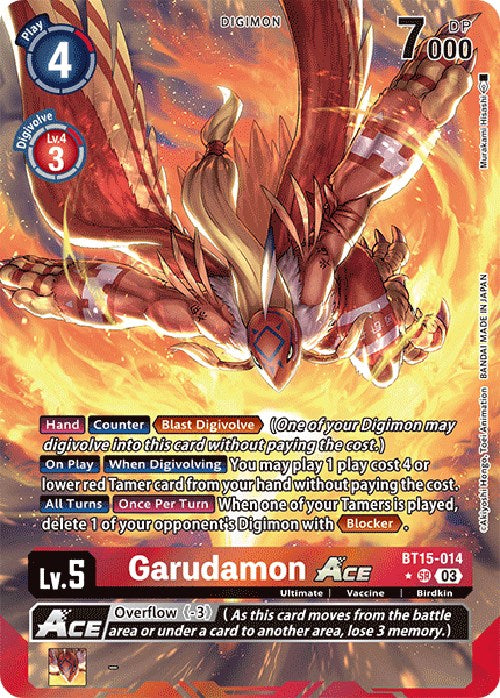 Garudamon Ace [BT15-014] (Alternate Art) [Exceed Apocalypse] | Total Play