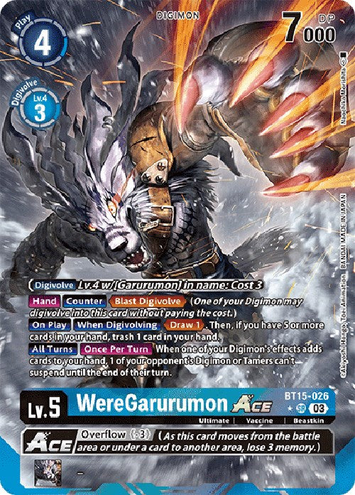 WereGarurumon Ace [BT15-026] (Alternate Art) [Exceed Apocalypse] | Total Play