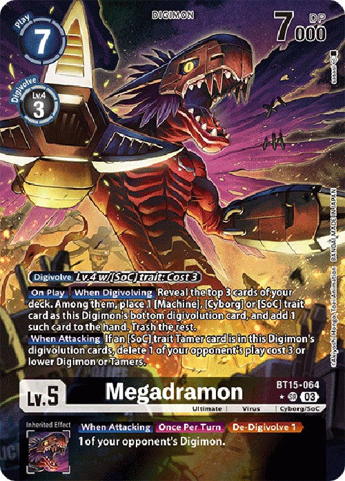 Megadramon [BT15-064] (Alternate Art) [Exceed Apocalypse] | Total Play