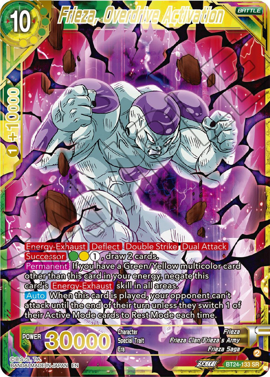 Frieza, Overdrive Activation (BT24-133) [Beyond Generations] | Total Play