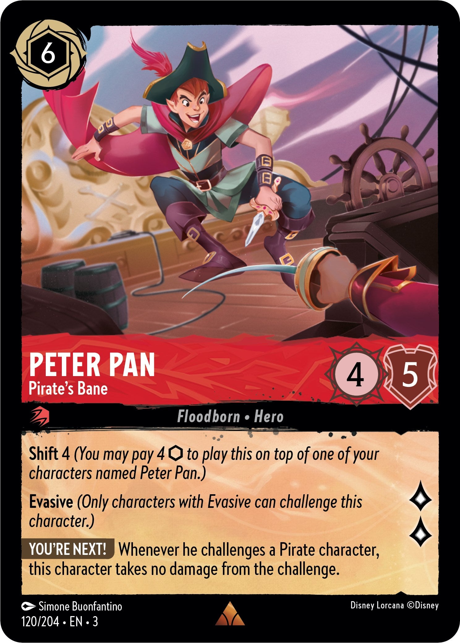 Peter Pan - Pirate's Bane (120/204) [Into the Inklands] | Total Play