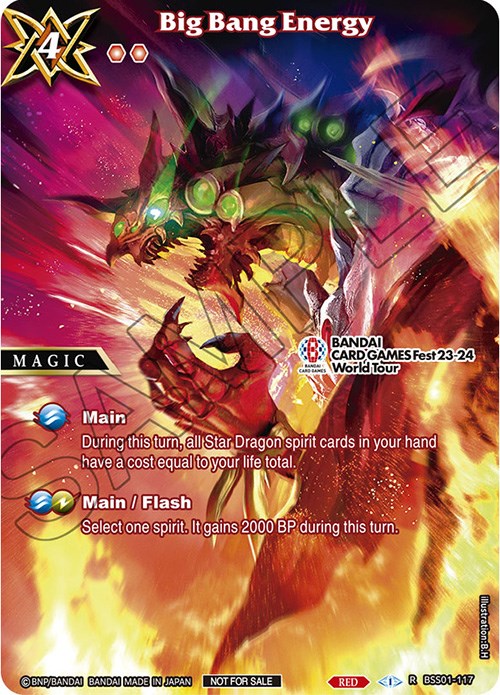 Big Bang Energy (BANDAI CARD GAMES Fest 23-24 World Tour) (BSS01-117) [Launch & Event Promos] | Total Play