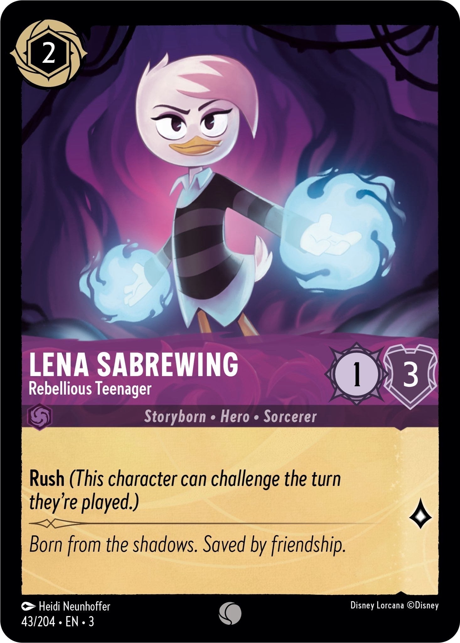 Lena Sabrewing - Rebellious Teenager (43/204) [Into the Inklands] | Total Play