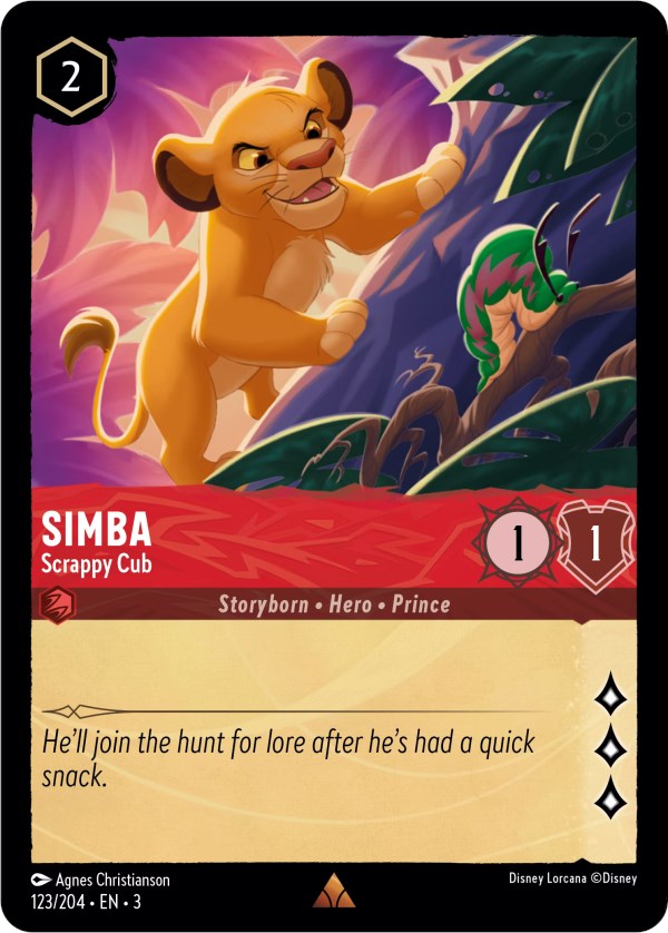 Simba - Scrappy Cub (123/204) [Into the Inklands] | Total Play