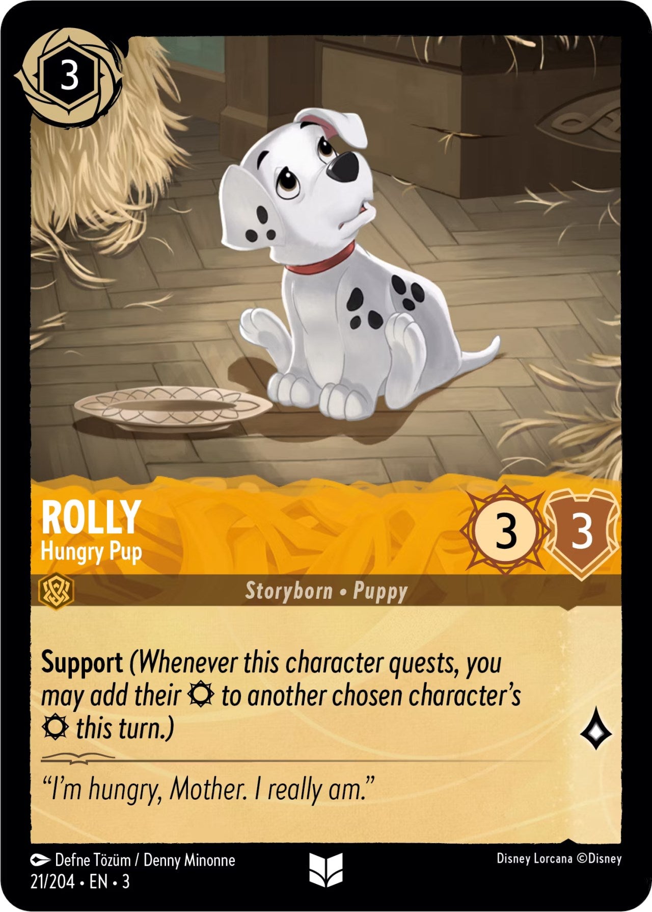 Rolly - Hungry Pup (21/204) [Into the Inklands] | Total Play