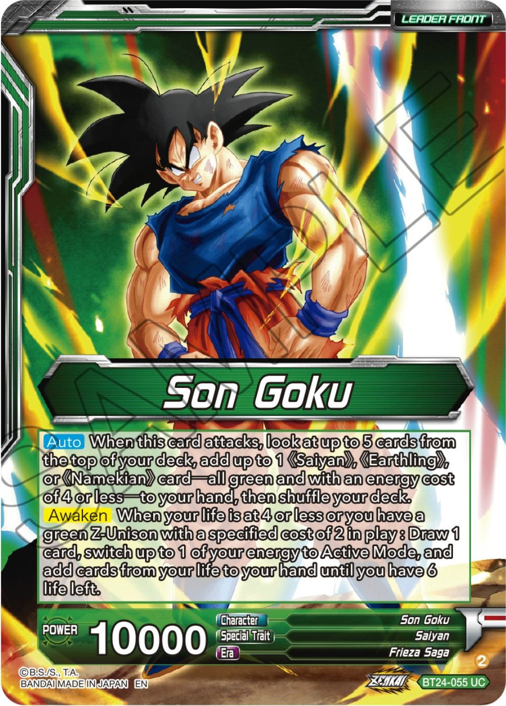 Son Goku // SS Son Goku, Beginning of a Legend (BT24-055) [Beyond Generations Prerelease Promos] | Total Play