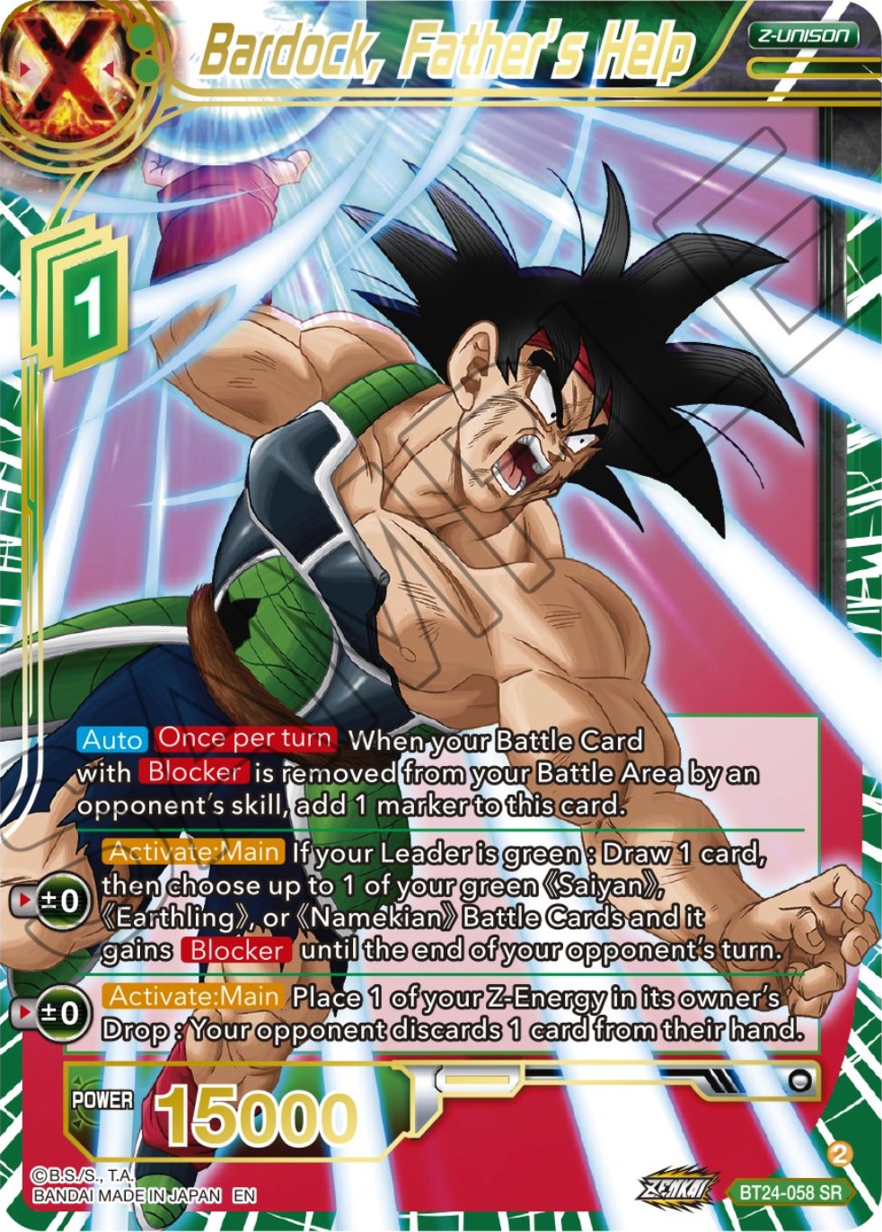 Bardock, Father's Help (BT24-058) [Beyond Generations] | Total Play