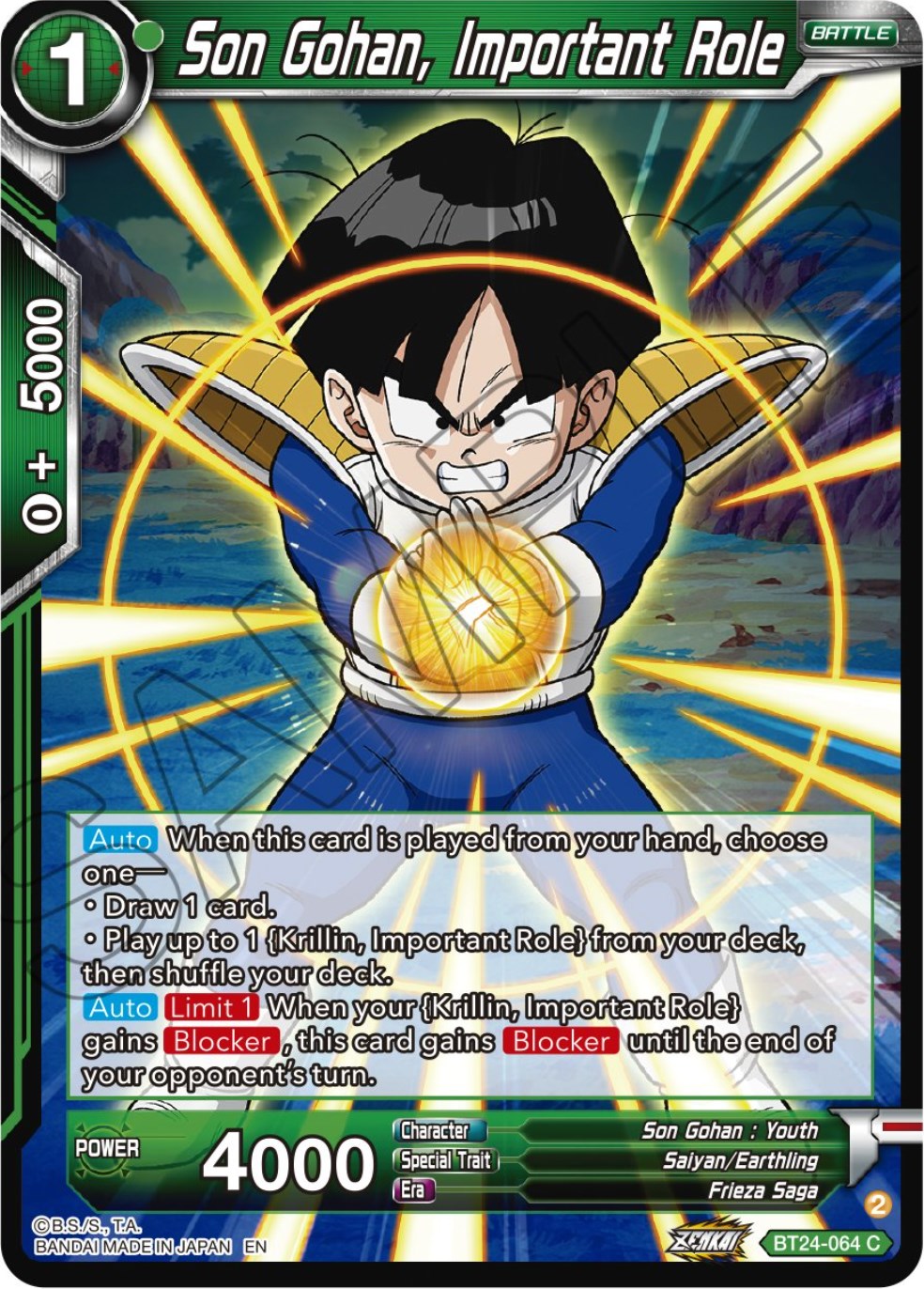 Son Gohan, Important Role (BT24-064) [Beyond Generations] | Total Play