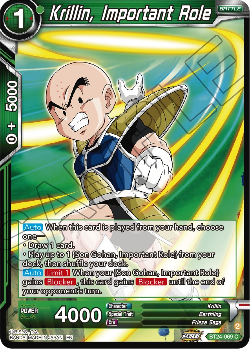 Krillin, Important Role (BT24-069) [Beyond Generations] | Total Play