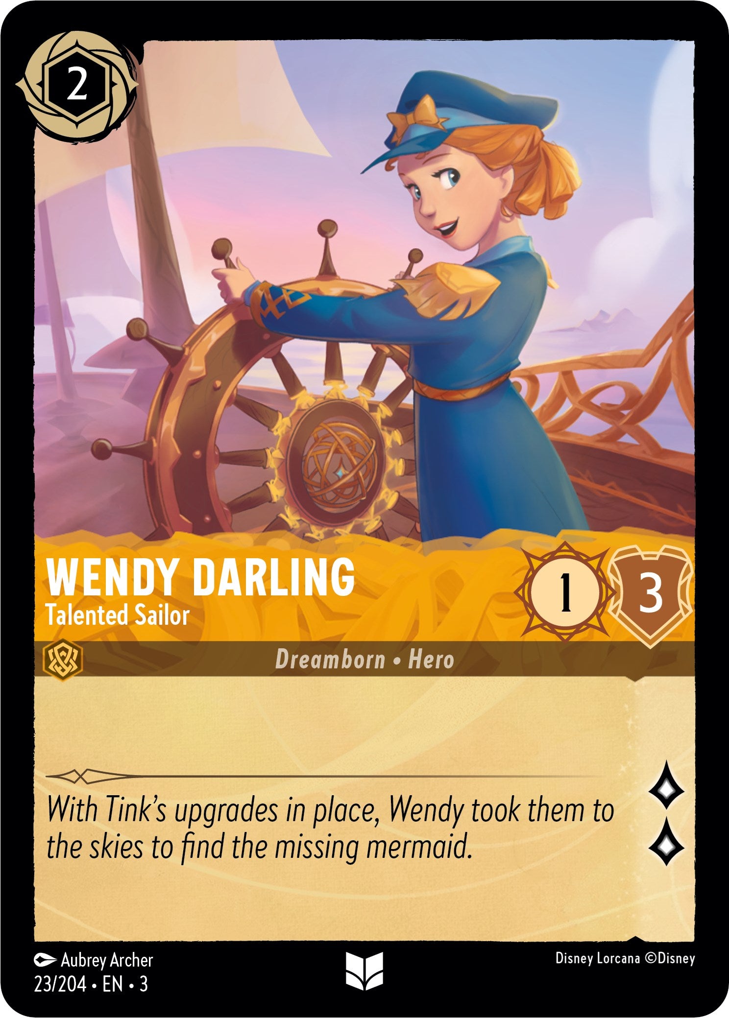 Wendy Darling - Talented Sailor (23/204) [Into the Inklands] | Total Play