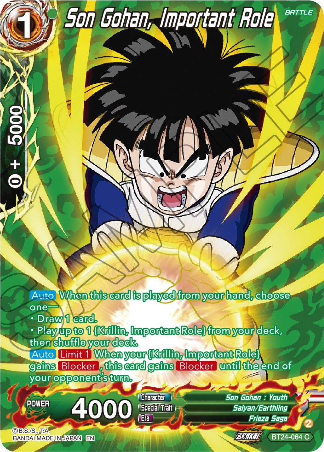 Son Gohan, Important Role (Collector Booster) (BT24-064) [Beyond Generations] | Total Play