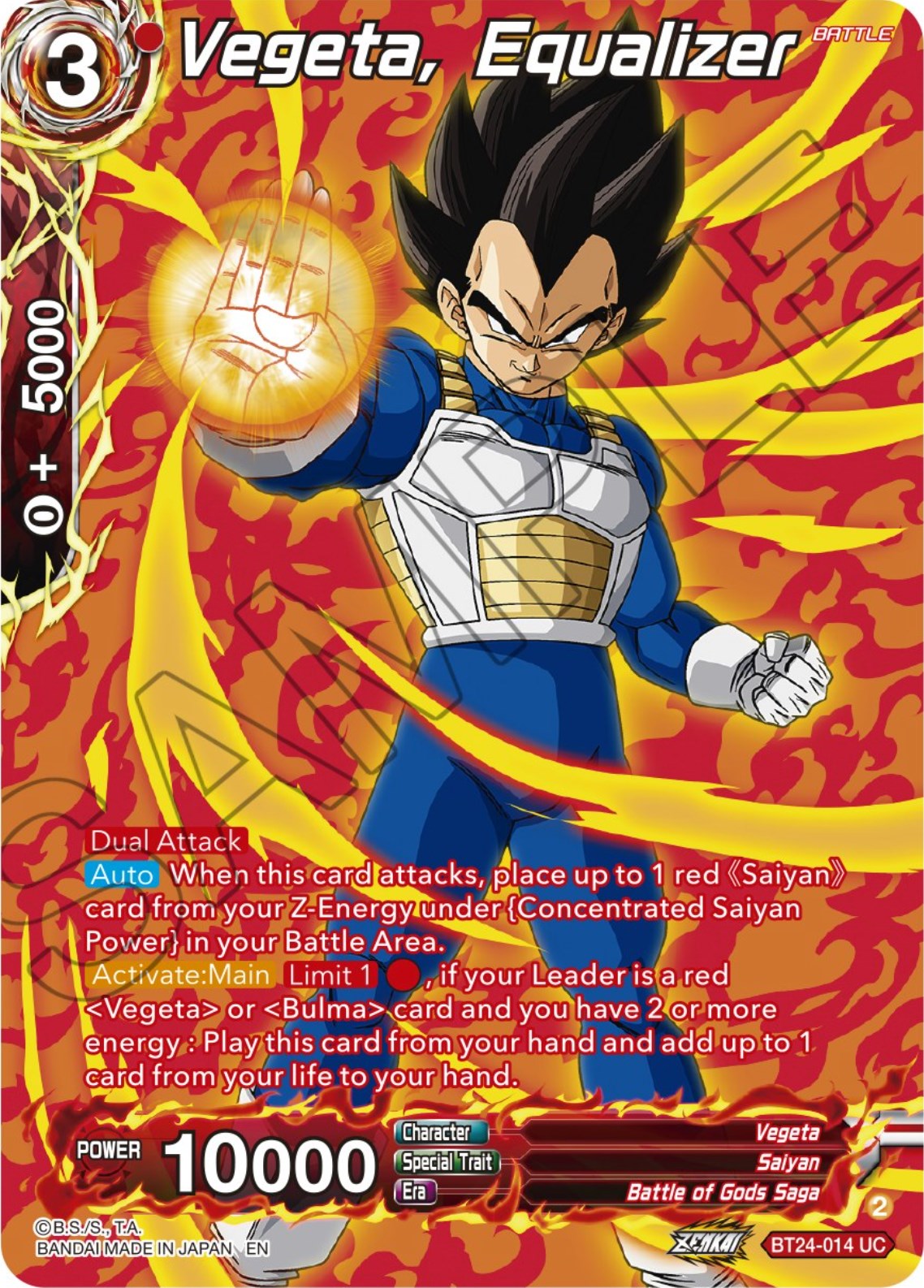 Vegeta, Equalizer (Collector Booster) (BT24-014) [Beyond Generations] | Total Play