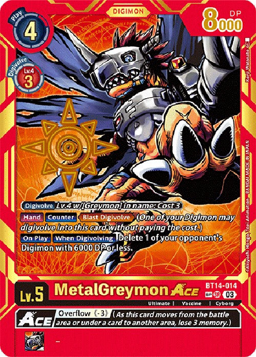 MetalGreymon Ace [BT14-014] [Exceed Apocalypse] | Total Play