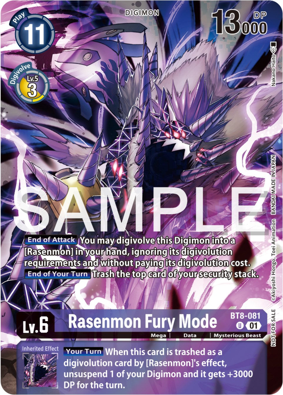 Rasenmon Fury Mode [BT8-081] (Official Tournament Pack Vol.12) [New Awakening Promos] | Total Play