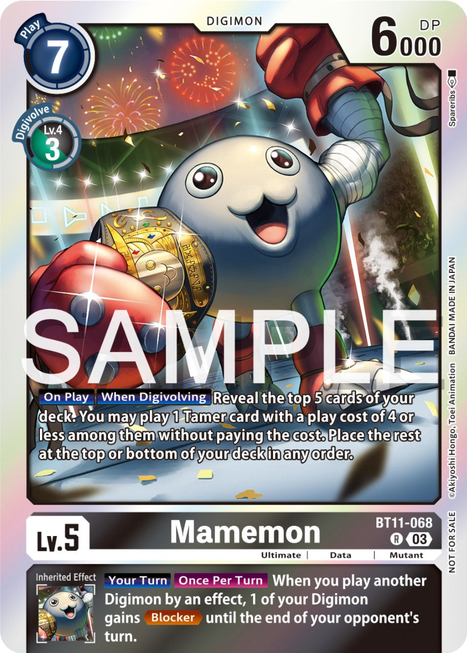 Mamemon [BT11-068] (Official Tournament Pack Vol.12) [Dimensional Phase Promos] | Total Play