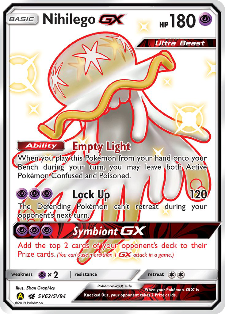Nihilego GX (SV62/SV94) [Sun & Moon: Hidden Fates - Shiny Vault] | Total Play