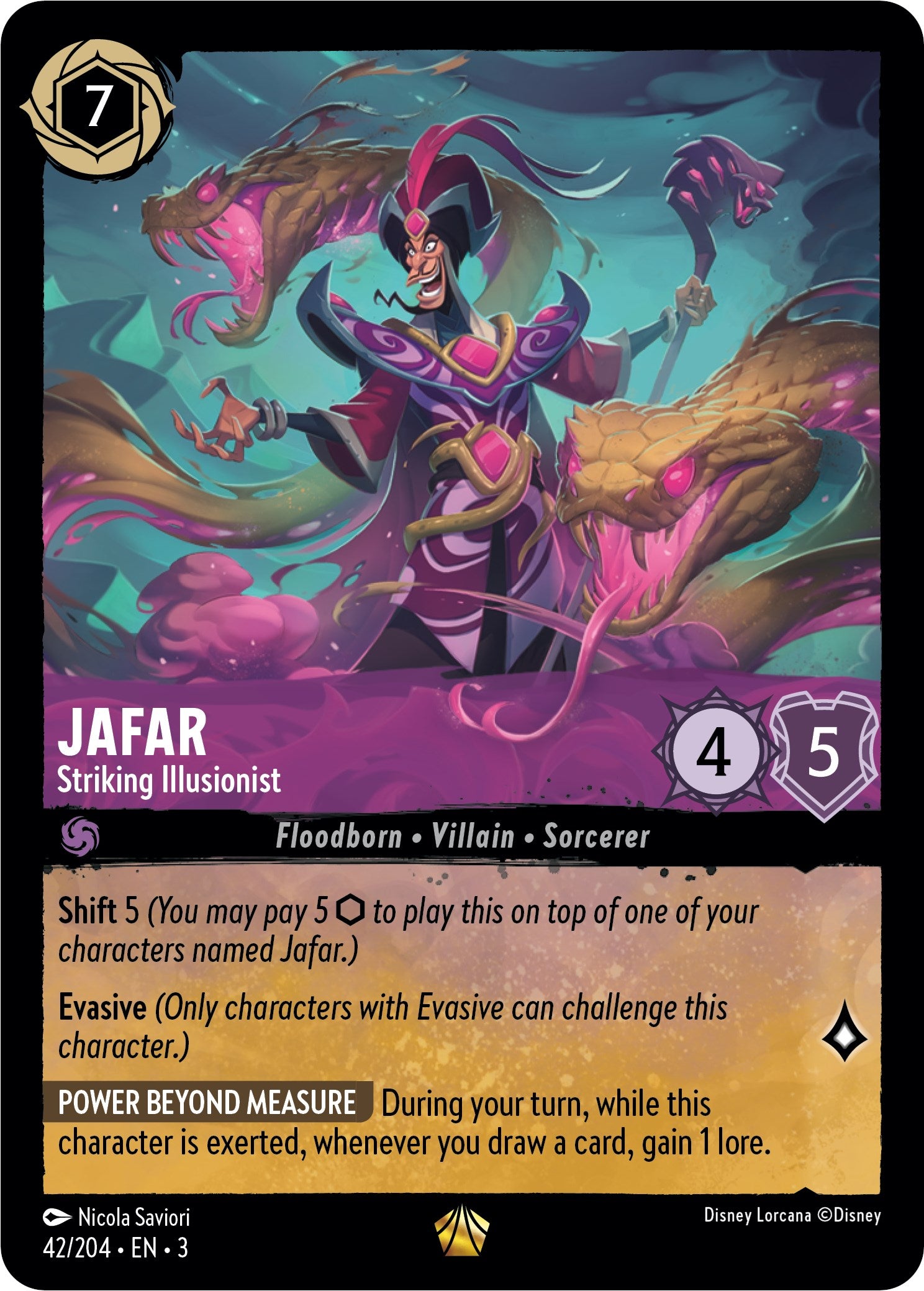 Jafar - Striking Illusionist (42/204) [Into the Inklands] | Total Play