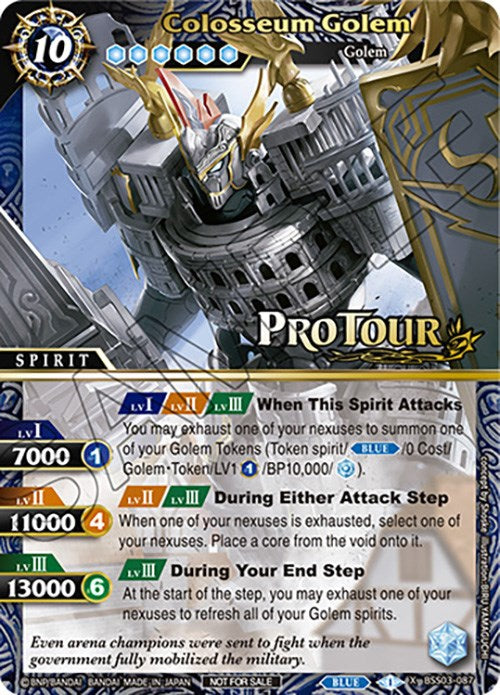 Colosseum Golem (X Rare Special Pack Vol. 3) (BSS03-087) [Battle Spirits Saga Promo Cards] | Total Play