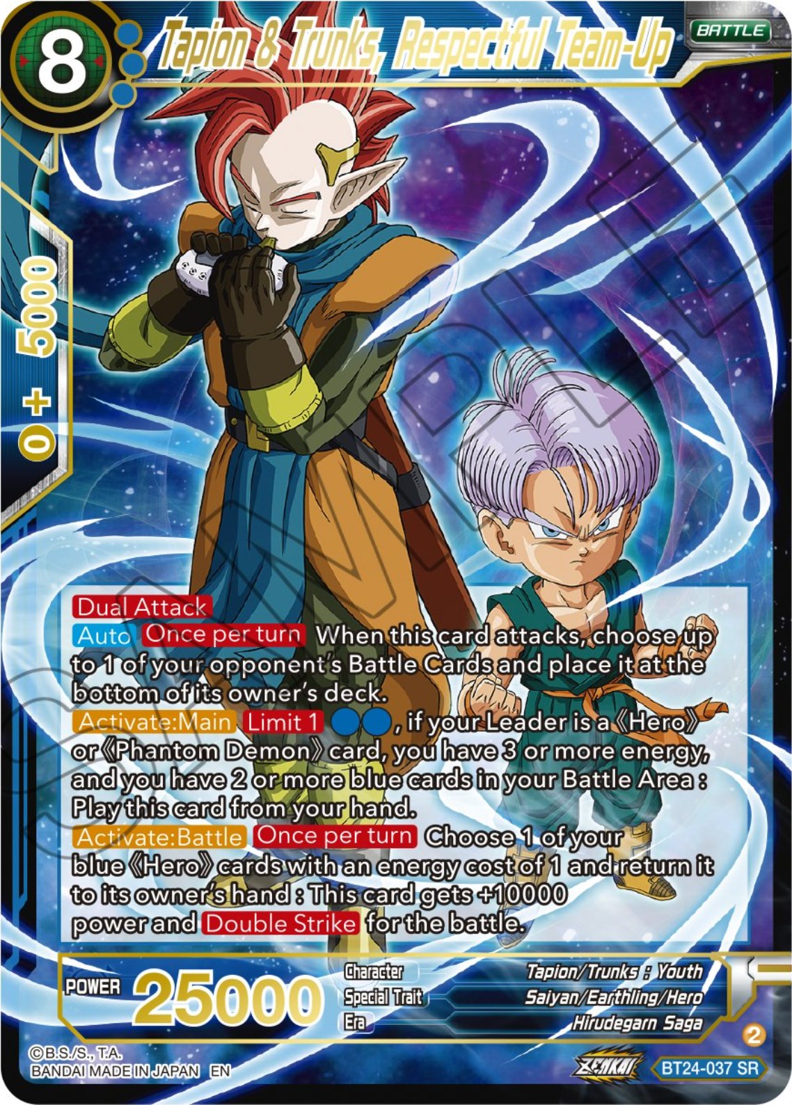 Tapin & Trunks, Respectful Team-Up (BT24-037) [Beyond Generations] | Total Play