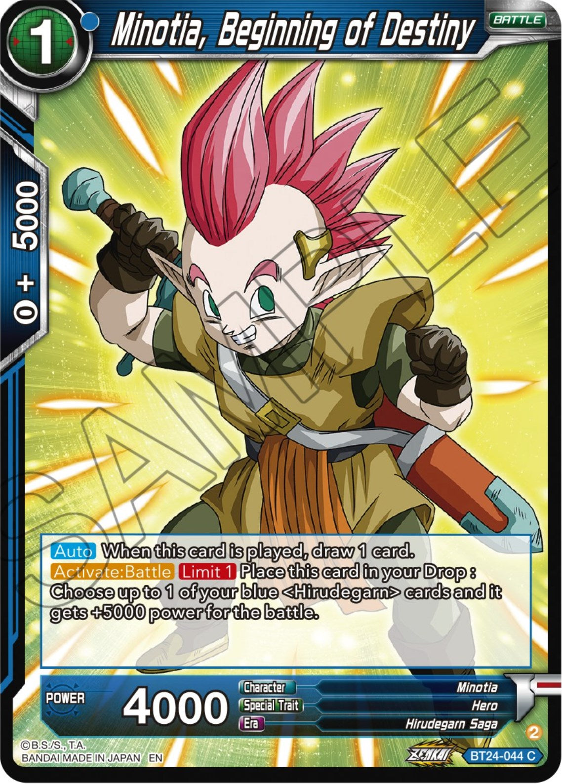 Minotia, Beginning of Destiny (BT24-044) [Beyond Generations] | Total Play