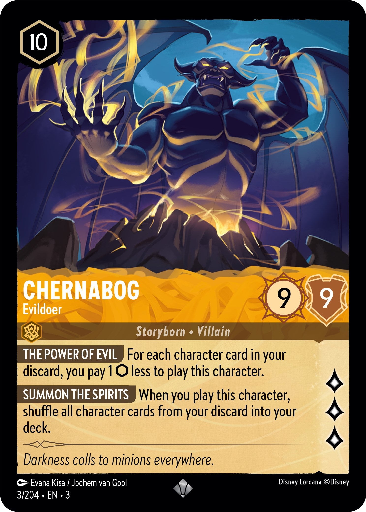 Chernabog - Evildoer (3/204) [Into the Inklands] | Total Play