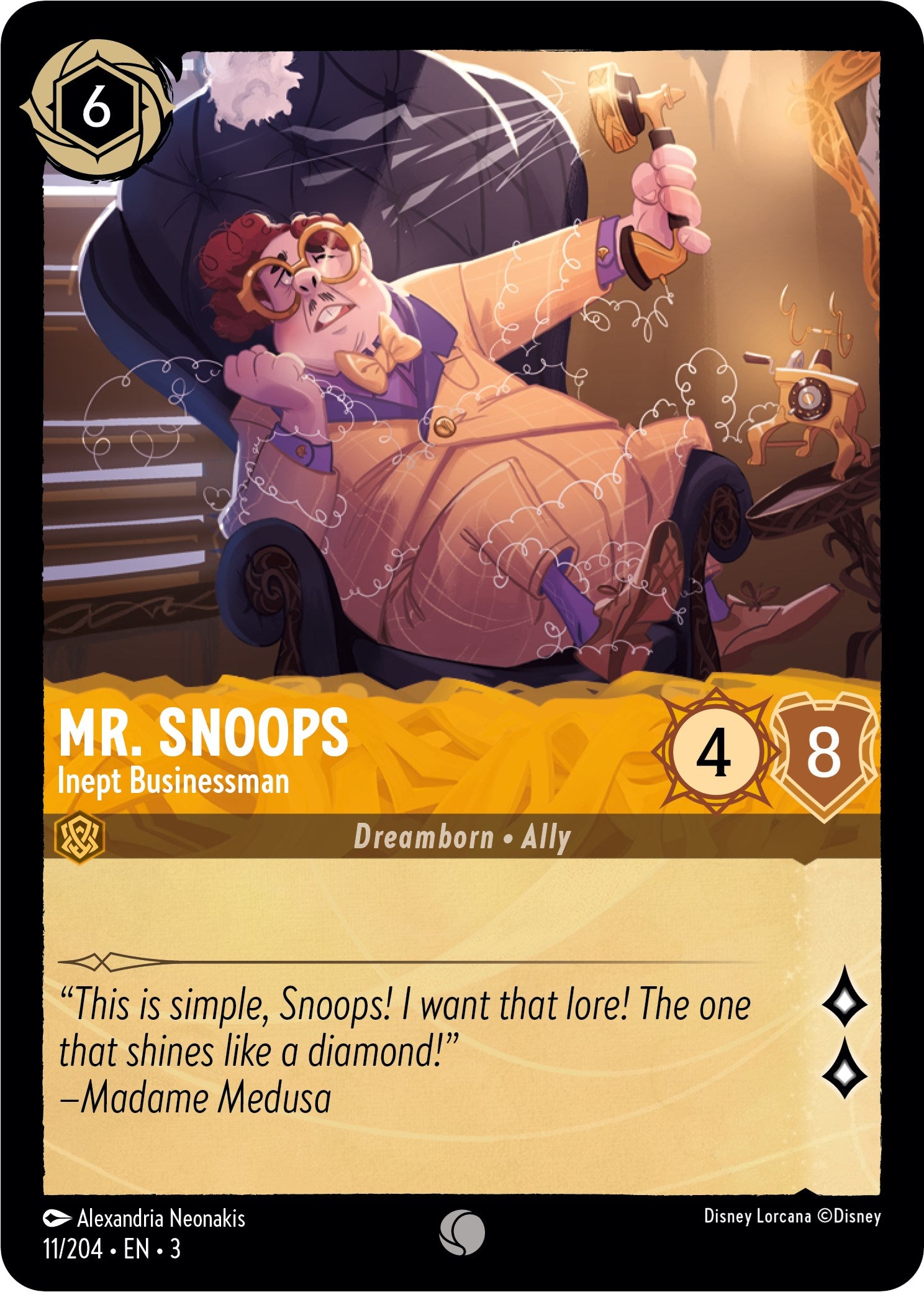 Mr. Snoops - Inept Businessman (11/204) [Into the Inklands] | Total Play