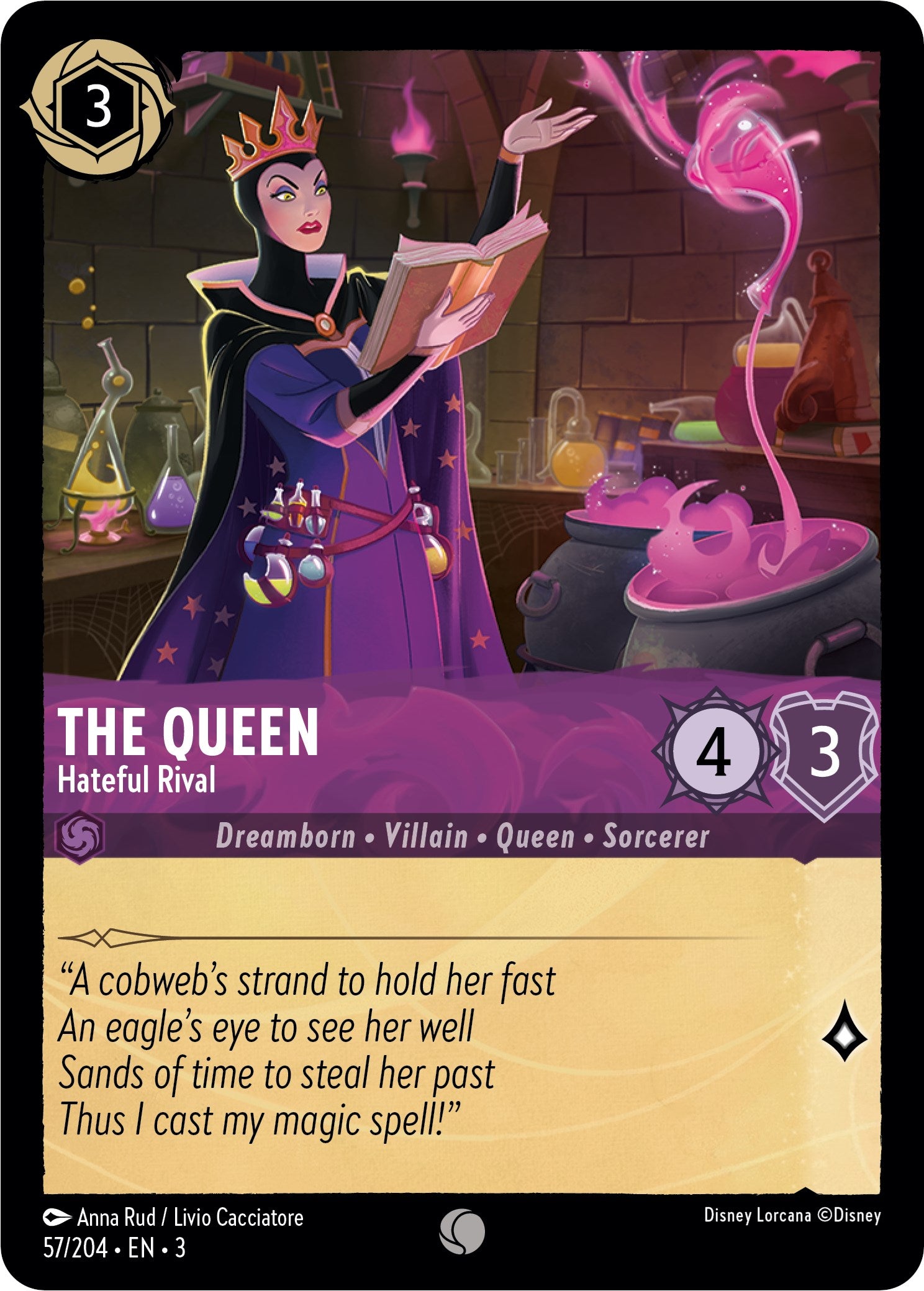 The Queen - Hateful Rival (57/204) [Into the Inklands] | Total Play