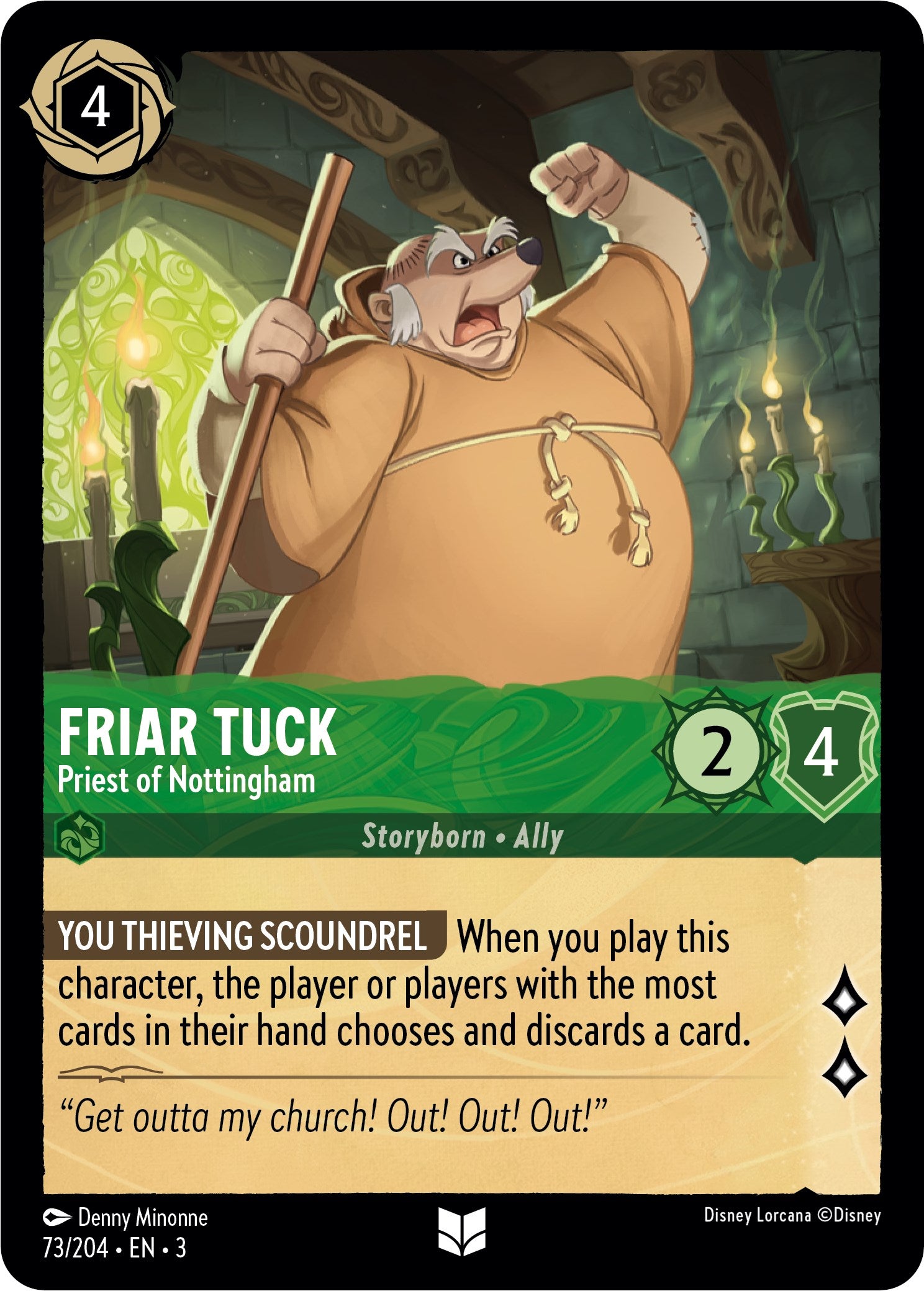 Friar Tuck - Priest of Nottingham (73/204) [Into the Inklands] | Total Play