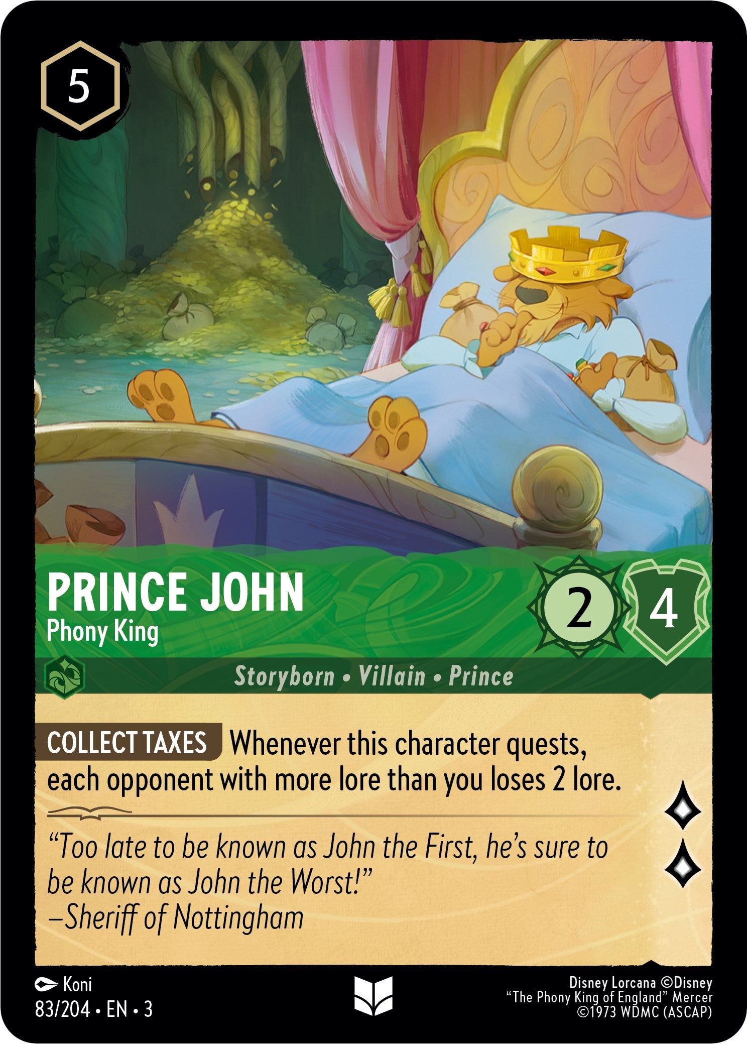 Prince John - Phony King (83//204) [Into the Inklands] | Total Play