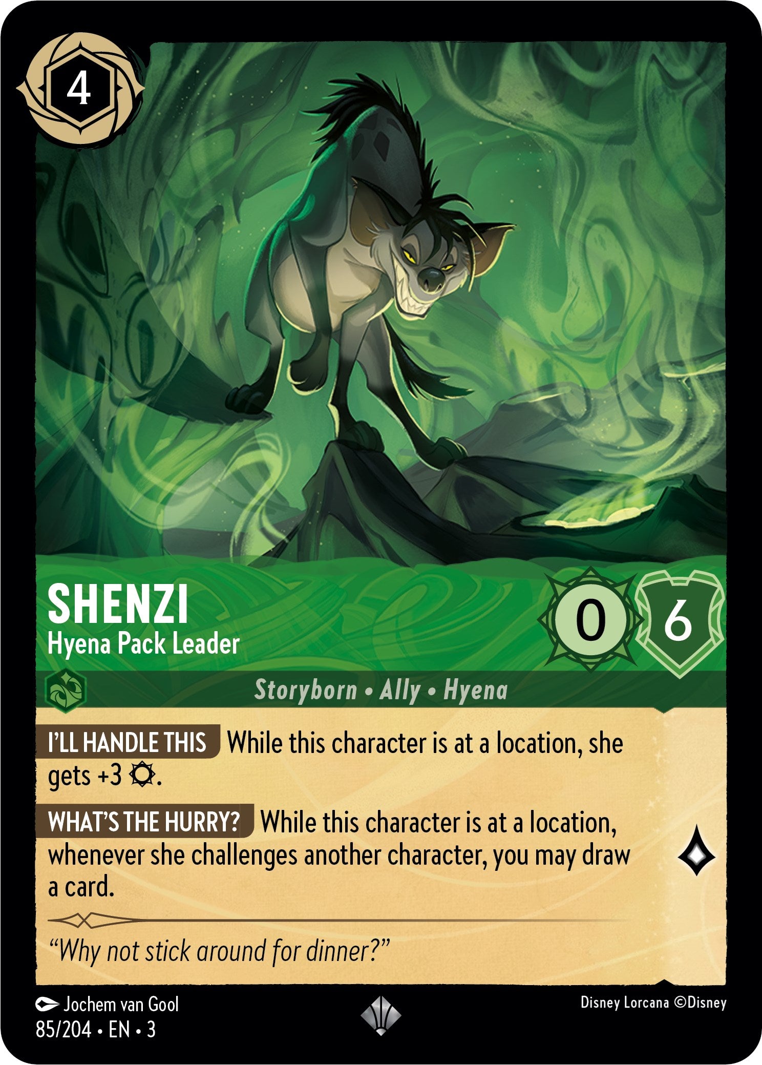 Shenzi - Hyena Pack Leader (85//204) [Into the Inklands] | Total Play