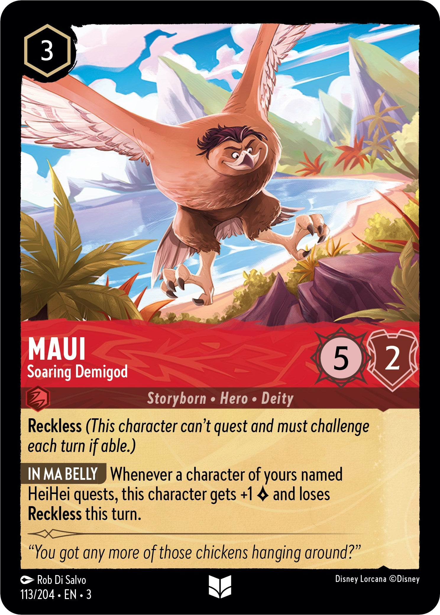Maui - Soaring Demigod (113//204) [Into the Inklands] | Total Play